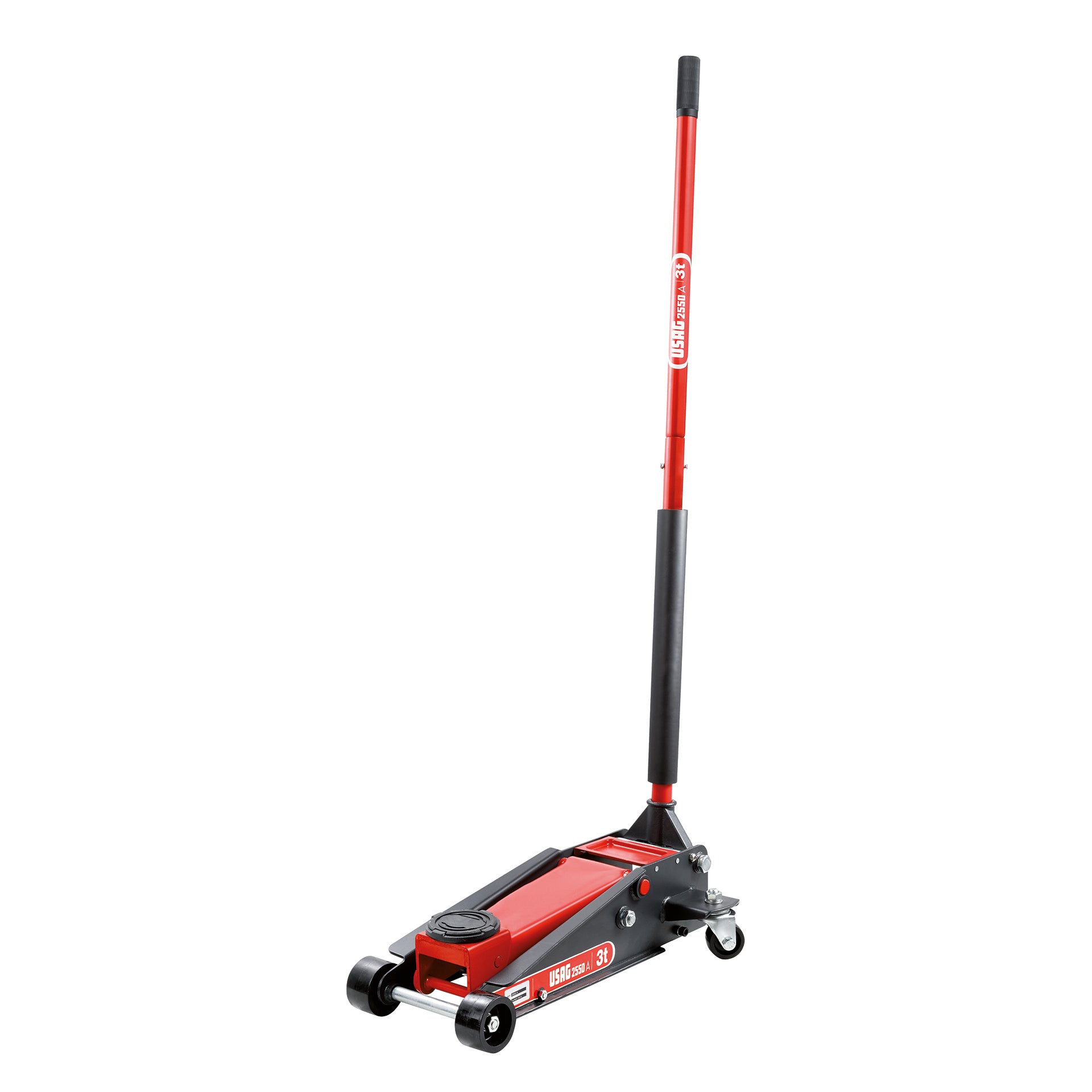 Multipurpose trolley jack - 2550 A - 3t hydraulic lift for cars and commercial vehicles - Usag Multipurpose trolley jack - 2550 A - 3t hydraulic lift for cars and commercial vehicles - Usag